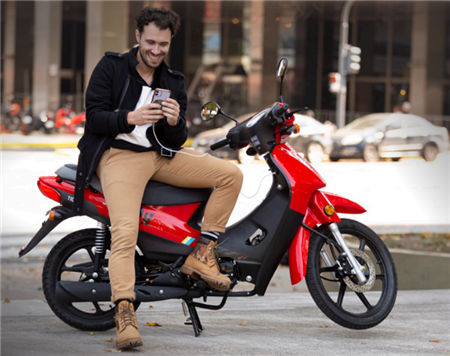 Moto SIAM QU 110 BASE RAYOS 107 cc  Freno Tambor Rojo